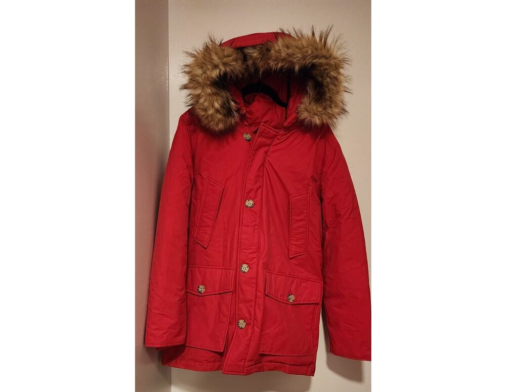 Piombo Men's Winter Coat with Faux Fur Hood Size M NWT